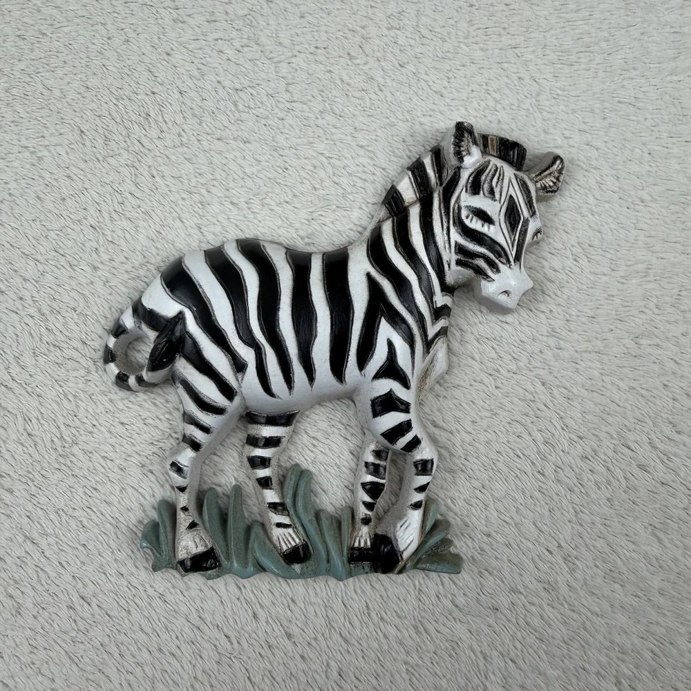 Vintage Burwood Products‎ Co Jungle Safari Animal Wall Art Lot- 90's Boho